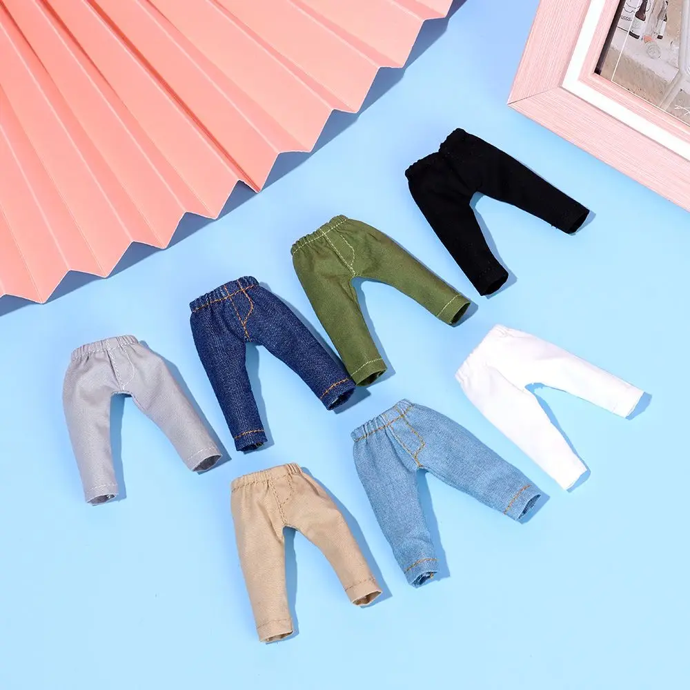 For 1/12 BJD Doll Clothes Fashion Jeans Casual Pants OB11 Clothes Trousers Girl Dress Up Toys Toys Children Birthday Gift 5