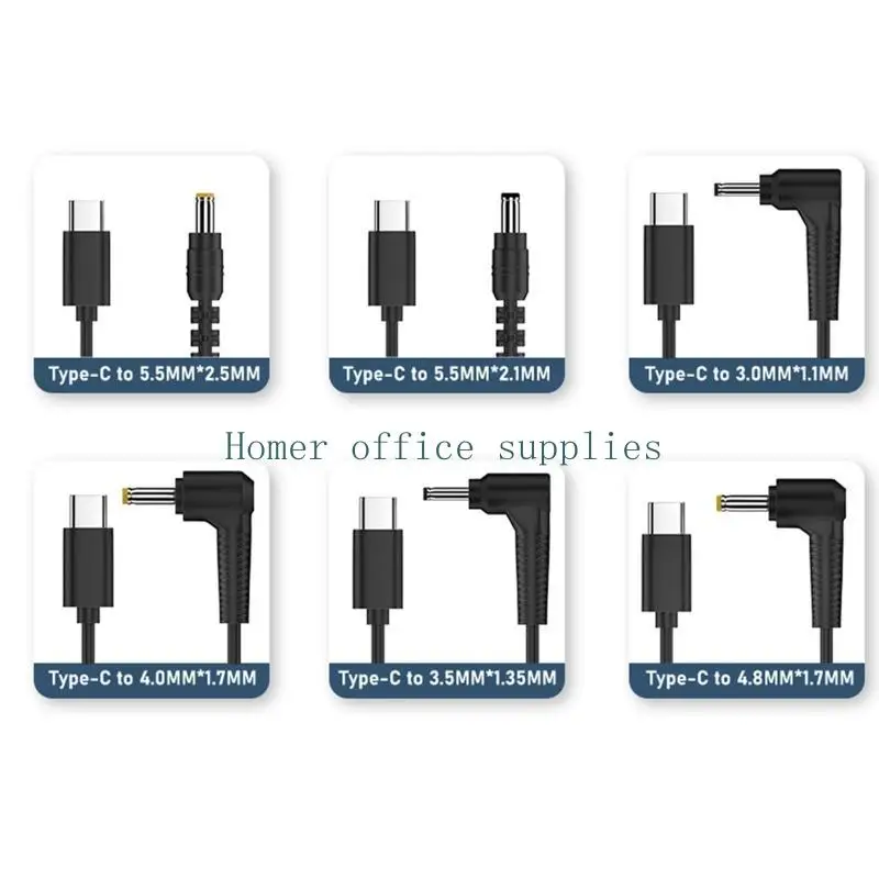 K43B 유형 C PD 20V 5.5x2.5mm 5.5x2.1mm 4.8x1.7mm 4.0x1.7mm 라우터용 전원 케이블
