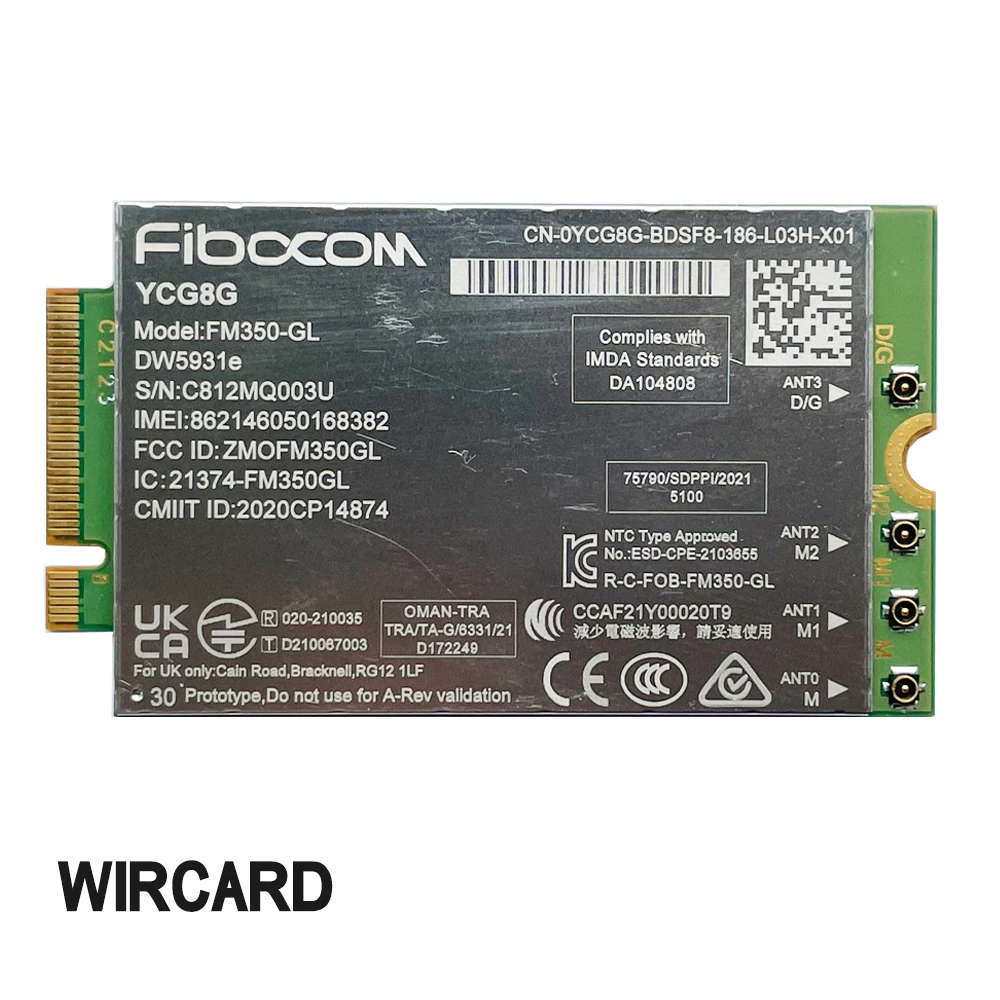 Módulo Portátil para Latitude Solução 5g Fm350-gl Dw5931e Dw5931e-esim Latitude 7440 Latitude 5531 9330 3571 5000 Fm350- gl - Imagem 4