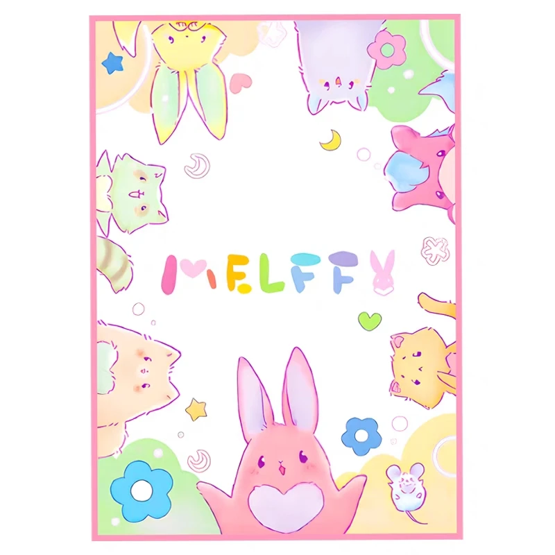 

50PCS/PACK Yugioh Melffy Card Sleeve Yu-Gi-Oh! OCG Trading Card Holographic Shine Flash Protector Case Cover