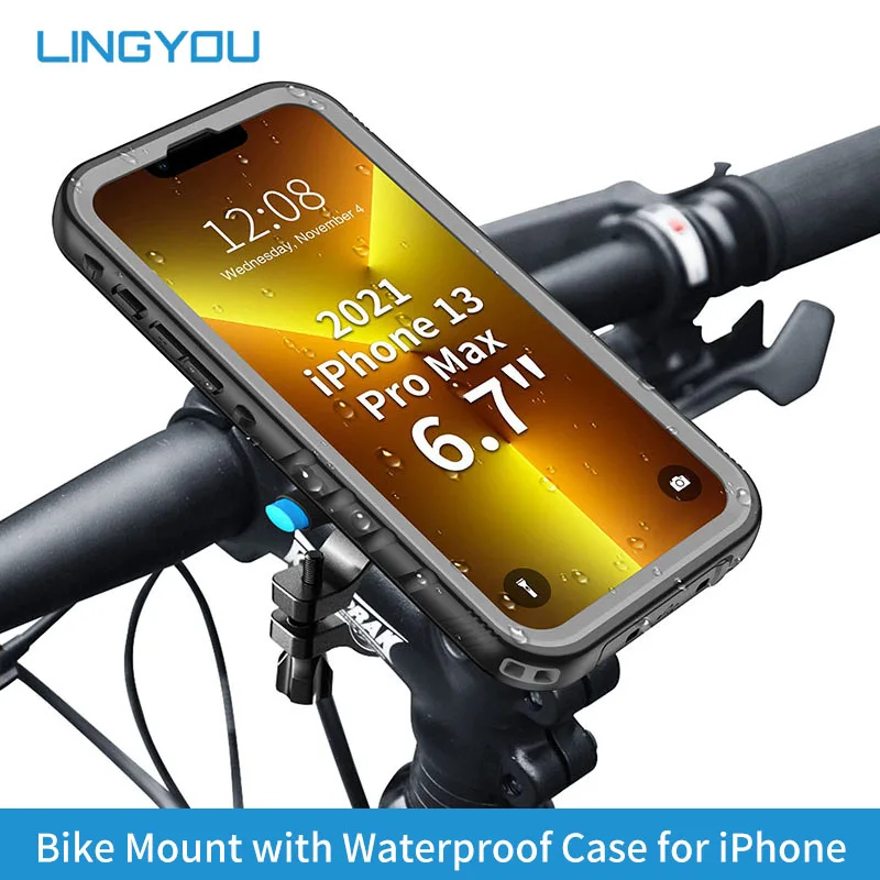 Waterproof Mobile Phone Holder Iphone 13 Pro Max Metal Bike Phone