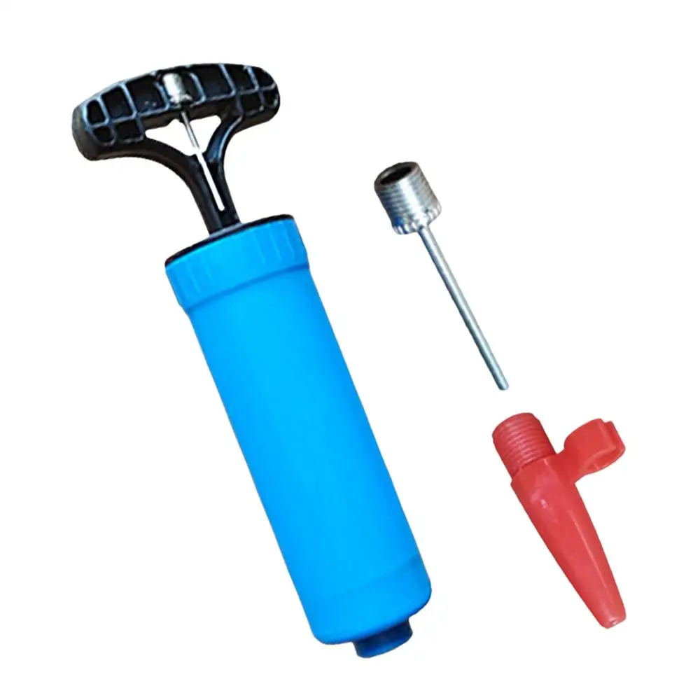 Air Pump for Balls Portable Sports Ball Hand Pump Blue Manual Air Pump with Needle Wear-Resistant Hand Pump for Basketball