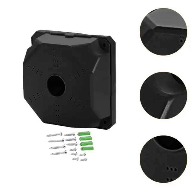 Security Camera Mount Box Convenient Accessories Easy Installation Camera Base Junction Box for Surveillance Cameras Office Home 5