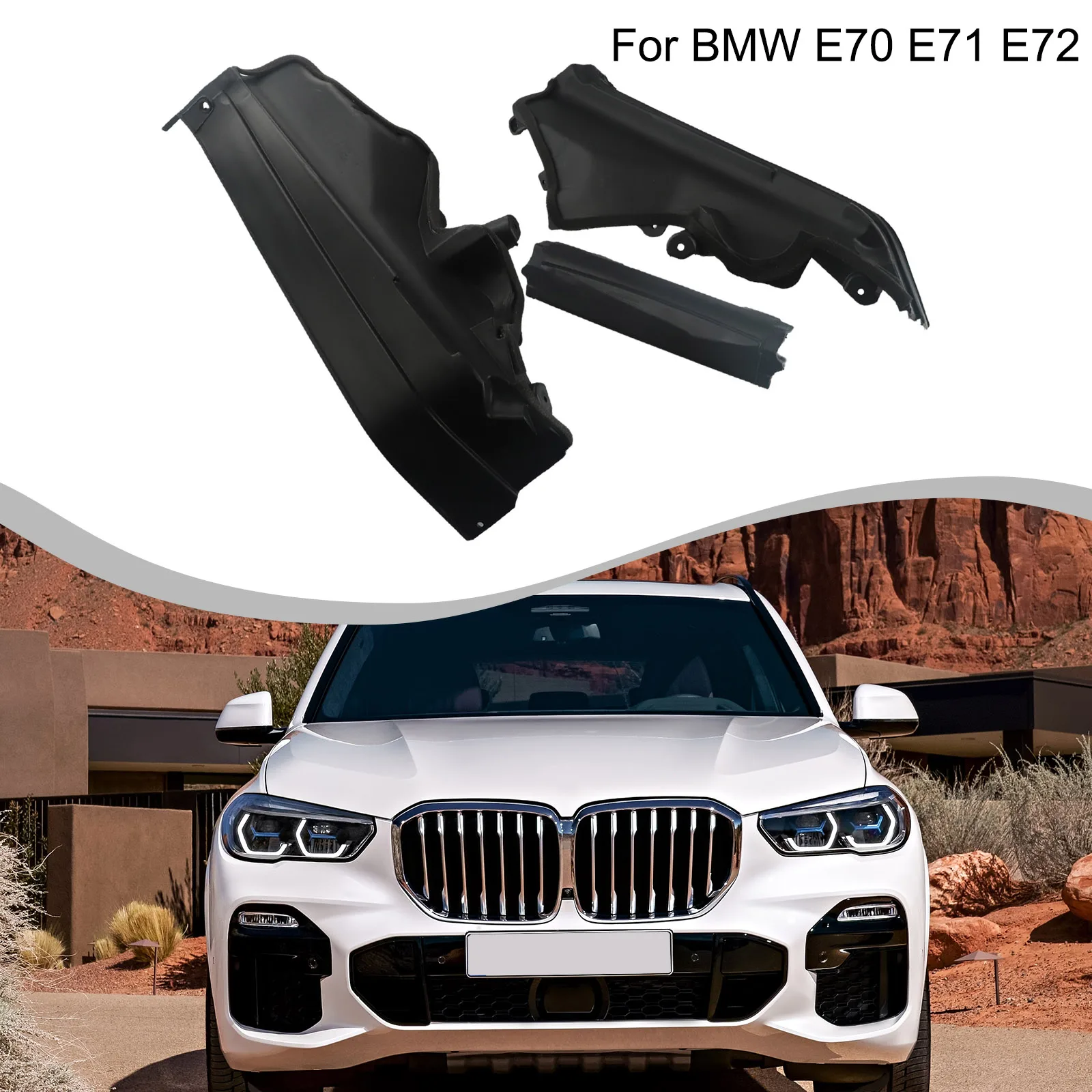 3 stücke Auto Motor Oberen Fach Partition Panel Für Bmw E70 Lci Für Bmw E71 E72 Hyb Links/Rechts/oberen Motor Fach Panel – Detail 29
