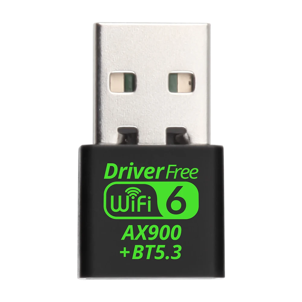 USB WiFi 6 블루투스 호환 5.3 어댑터 2in1 동글 900Mbps 무선 네트워크 카드 PC/노트북/데스크탑용 듀얼 밴드 2.4/5.8GHz