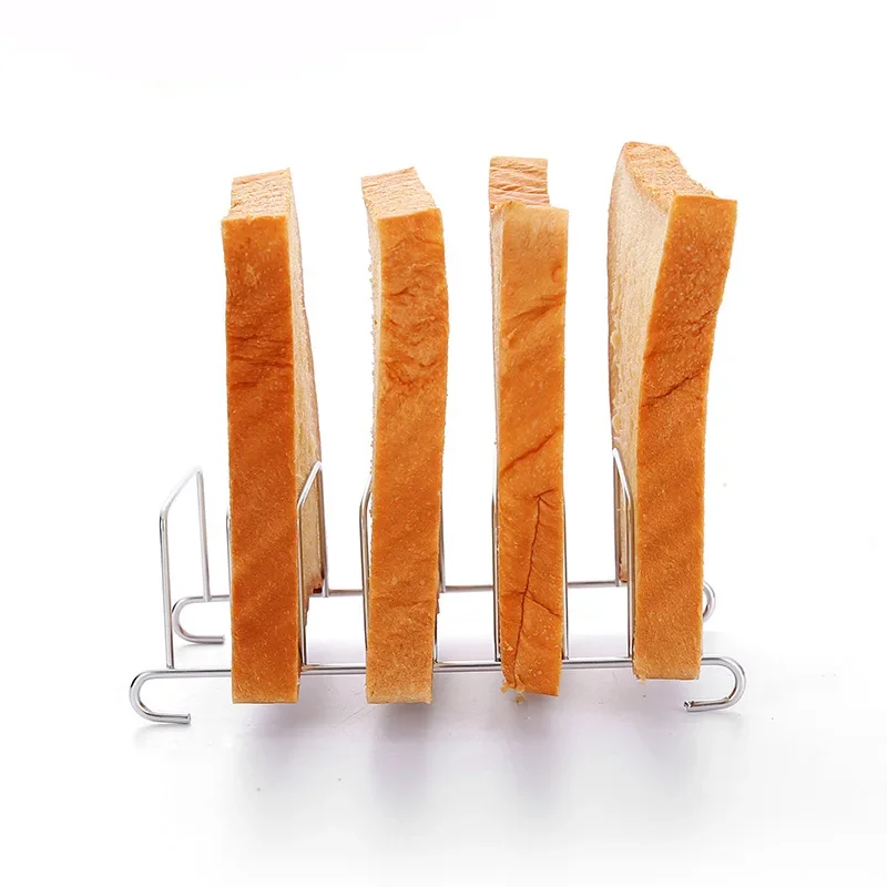 

Toast Bread Rack Holder Non-Stick Loaf Stand Rectangle Air Fryer Accessories Cookie Tool Kitchen Supplies Stainless Steel Baking