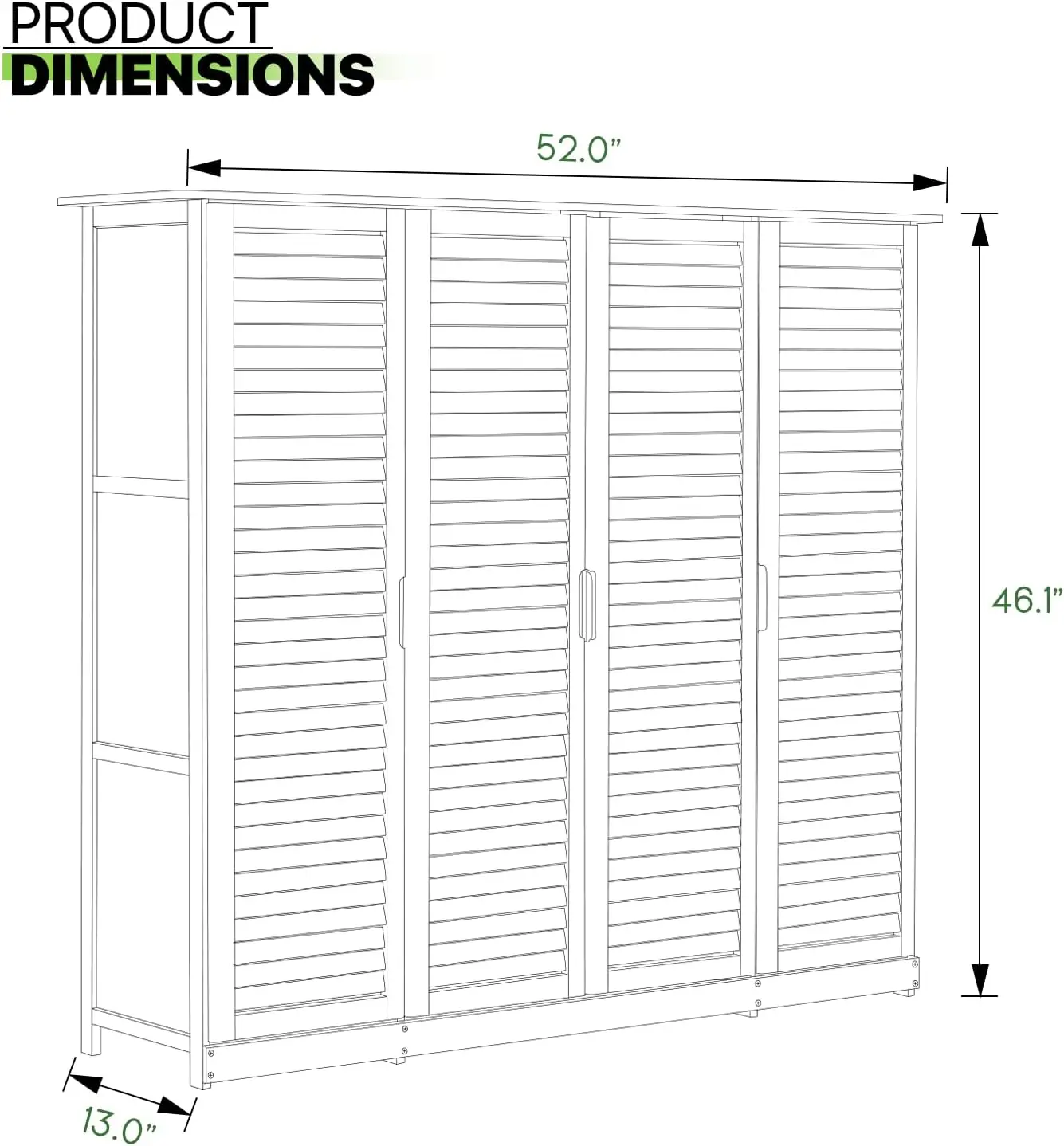 Description Picture 4 of itemLarge Multi-Tier Bamboo Shoe Storage Cabinet for Narrow Closet,Hallway,Living Room - Entryway Floor Freestanding Shoe Organizer