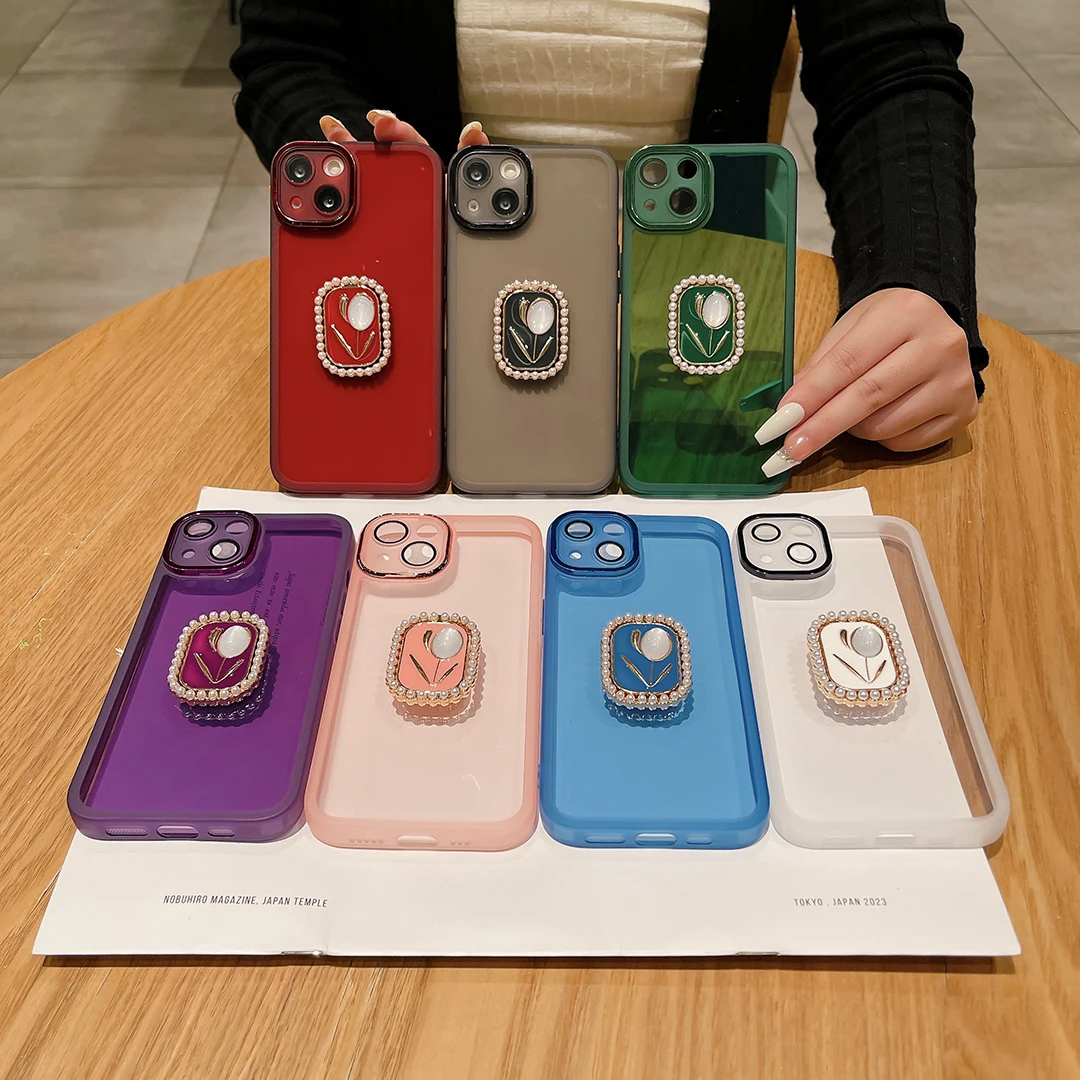 Transparente Handyhülle Für Oppo Realme Mit Perlenblumen_voghion.com