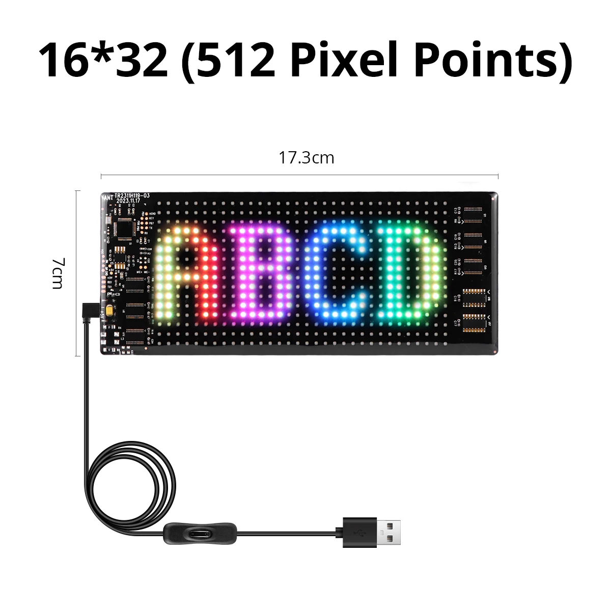 Multifunctional Bright LED Matrix Pixel Panel Smart LED Display Screen Flexible RGB Car Scrolling Text Animation Bluetooth Light