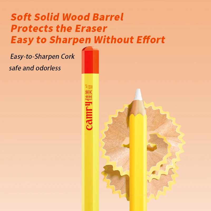 Artistic Pencil Shaped Eraser - Precision Correction Tool for Drawing, Writing, and Creative Gifts