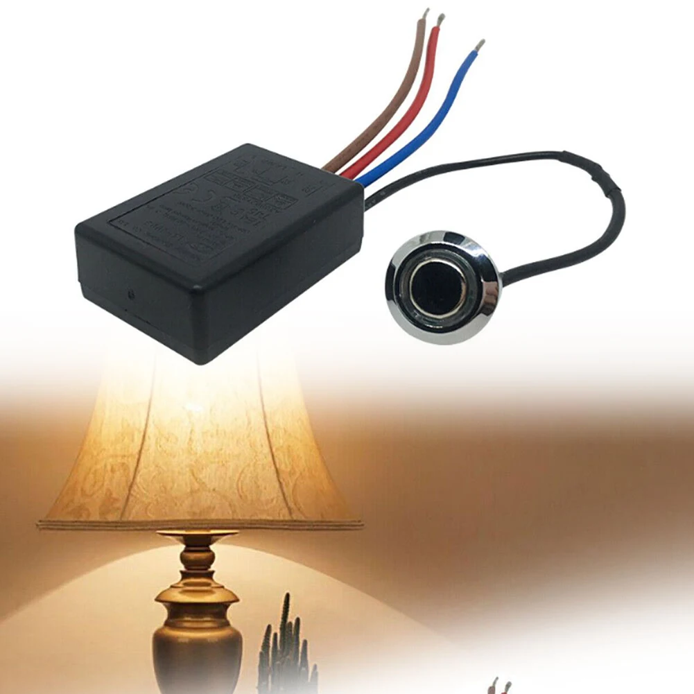 Touch Switch Inductive Switch 3 Way Touch Dimming Dimming/ON OFF Black Inductive Switch LD-600S Solar Fittings