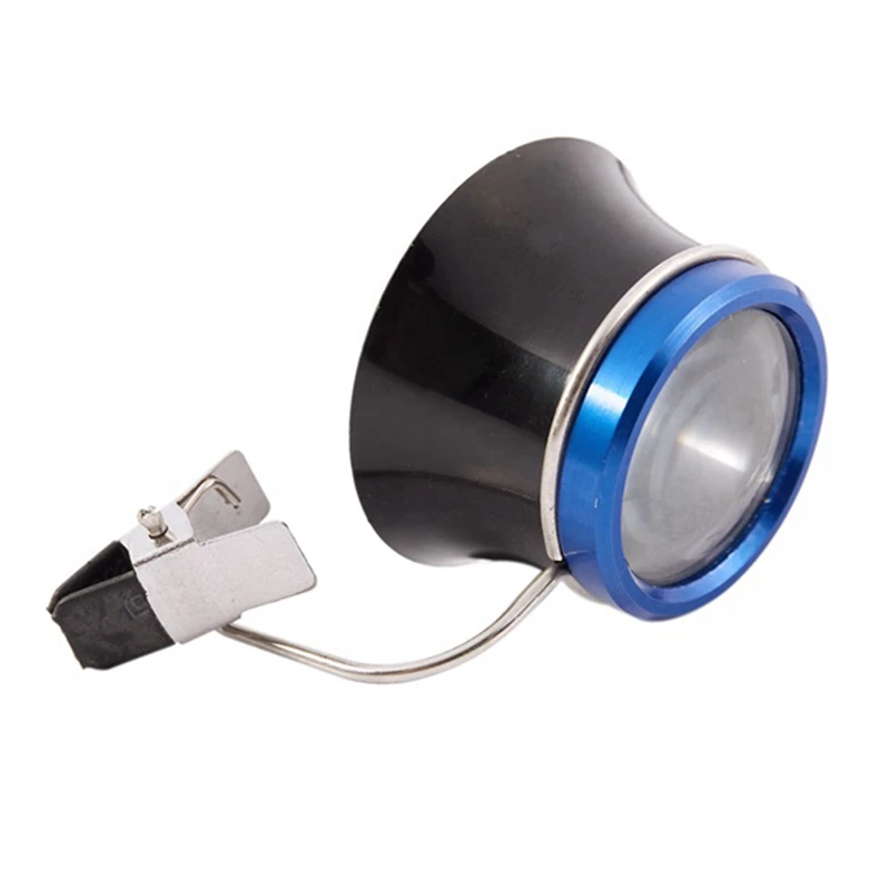 

2Pcs 5X Clip-On Eye Loupe Eyeglass Magnifier Magnifying Glass Lens For Repair Work