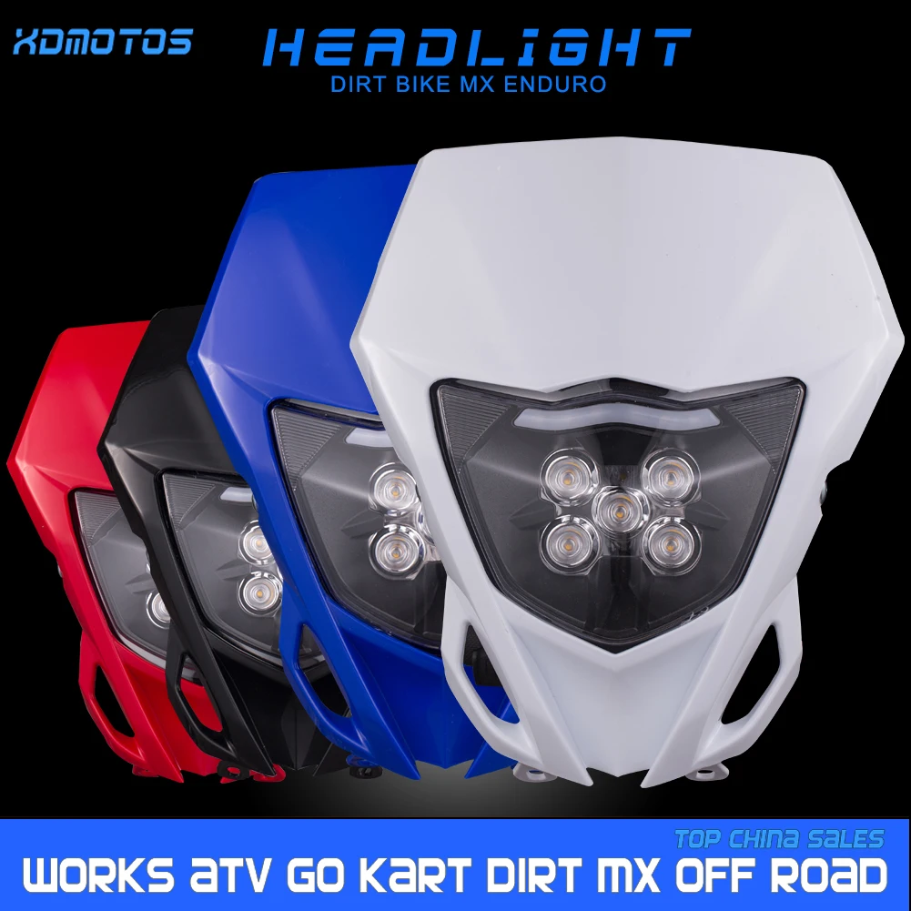 

New LED Headlight Motorcycle Headlamp Front Light For YAMAHA WR250F 2015-2019 WR450F 2012-2018 Dirt Bike MX Enduro WR 250F 450F