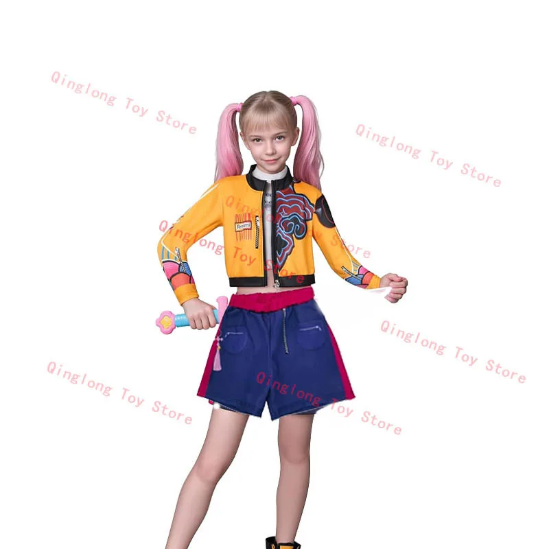 K-Pop Demons Hunters Cosplay Kostüm Für Mädchen - Rumi Mira Zoey Outfit Set