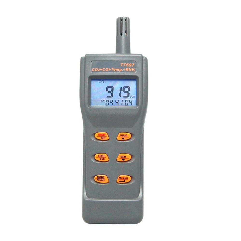 

Monitor Gas A-l-a-r-m Detector Temperature Humidity Gauge Carbon Monoxide Analyzer Dioxide Tester CO2 CO Meter