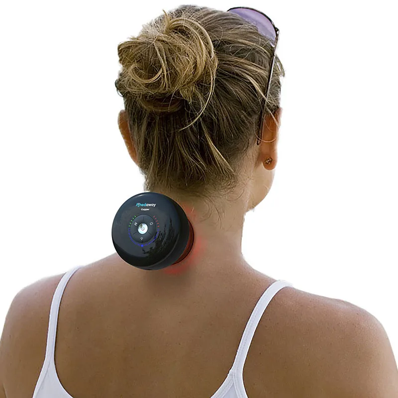 

Cordless Electric Pulse Neck And Back Massager Device For Pain Relief With Infrared / Portable Neck Massager Stick