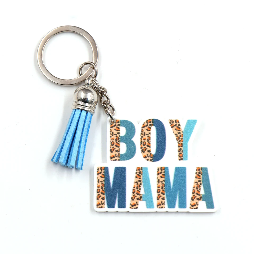 Boy Mom' Mother's Day Themed Keychains With Tassels – Christina's Creations  / CB