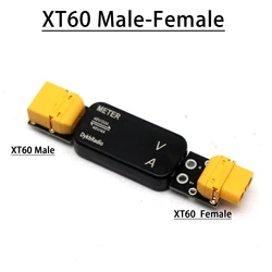 Bidirectional 20A DC Voltage & Current Meter for Drone and RC Battery Charging & Discharging (XT60 Male Female)