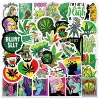 Waterproof Weed Stickers – Cool Graffiti Decals for Cars, Phones & Bikes (5-100pcs) - Image 3