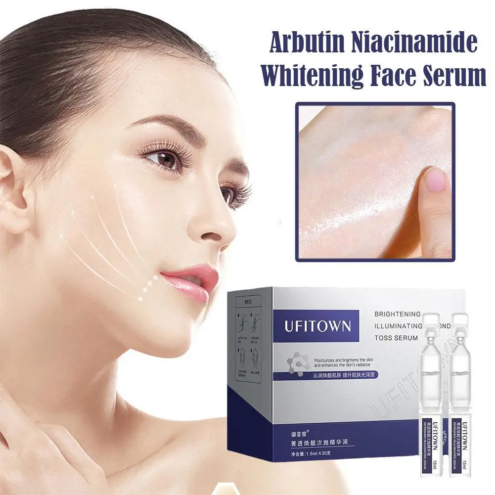 

1.5ml*30pcs Nicotinamide Collagen Face Serum Dark Spot Whitening Moisturizing Anti Aging Whitening Freckles Essence Skin Care