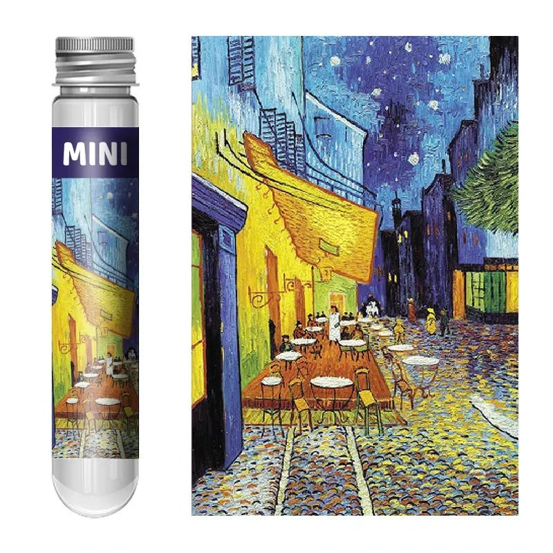 150pcs Mini Jigsaw Puzzles Vincent Van Gogh Cafe Terrace At Night Micro  Test Tube Tiny Art World Masterpiece Paintings - Puzzles - AliExpress