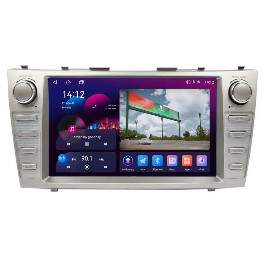 6 128G QLED Car Radio For Toyota Camry 2017-2020 Android 13 Carplay...