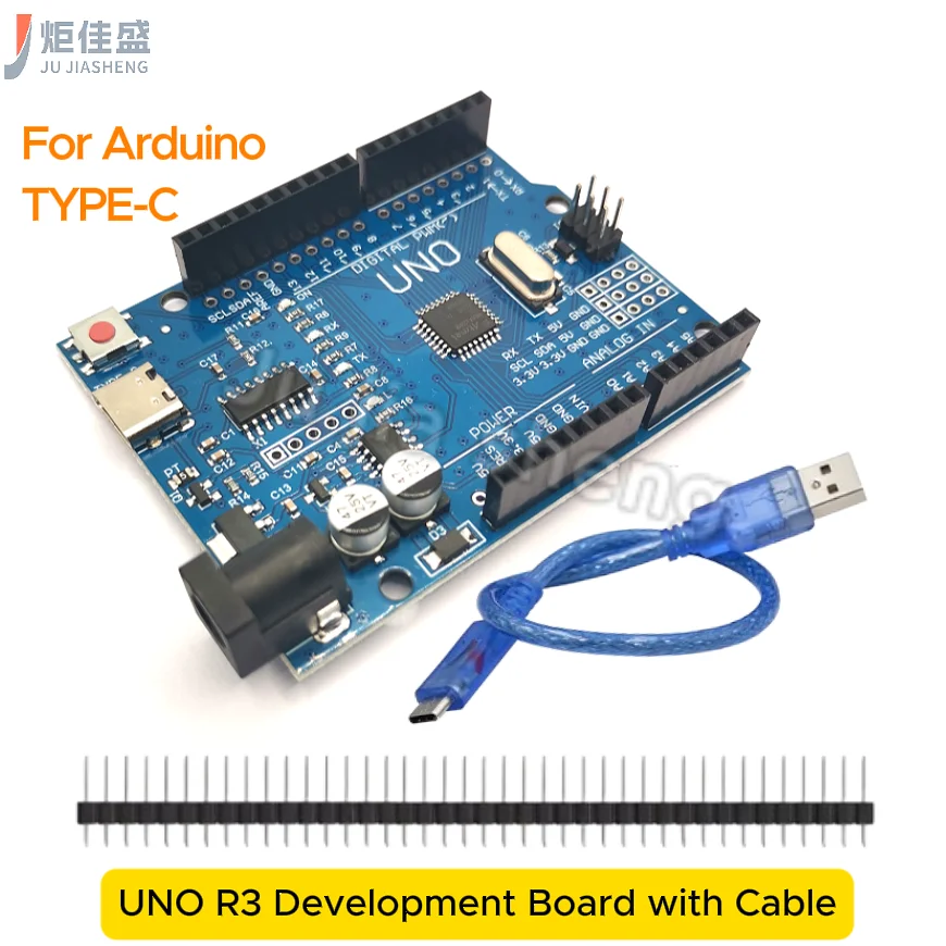 UNO R3 MEGA328P Arduino UNO R3 Development Board USB Cable ATMEGA328P-AU Type-C