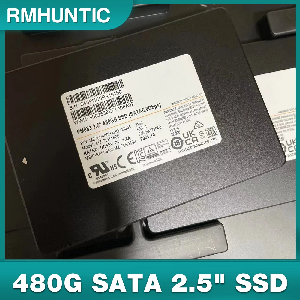 

PM883 For Samsung Enterprise-class Server Solid State Hard Drive MZ7LH480HAHQ-00005 480G SATA 2.5" SSD