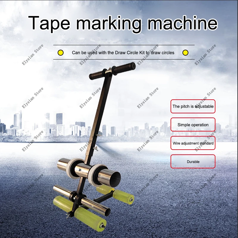 Stadium parking space tape marking machine, road marking, line drawing aid, masking paper pasting machine