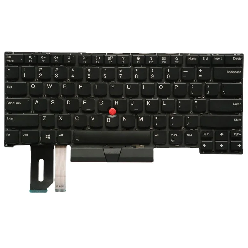 Substituição Eua Teclado para Lenovo Thinkpad T490s T495s T14s p1 x1 Extreme Gen1 Gen2 Portátil sem Moldura - Imagem 3