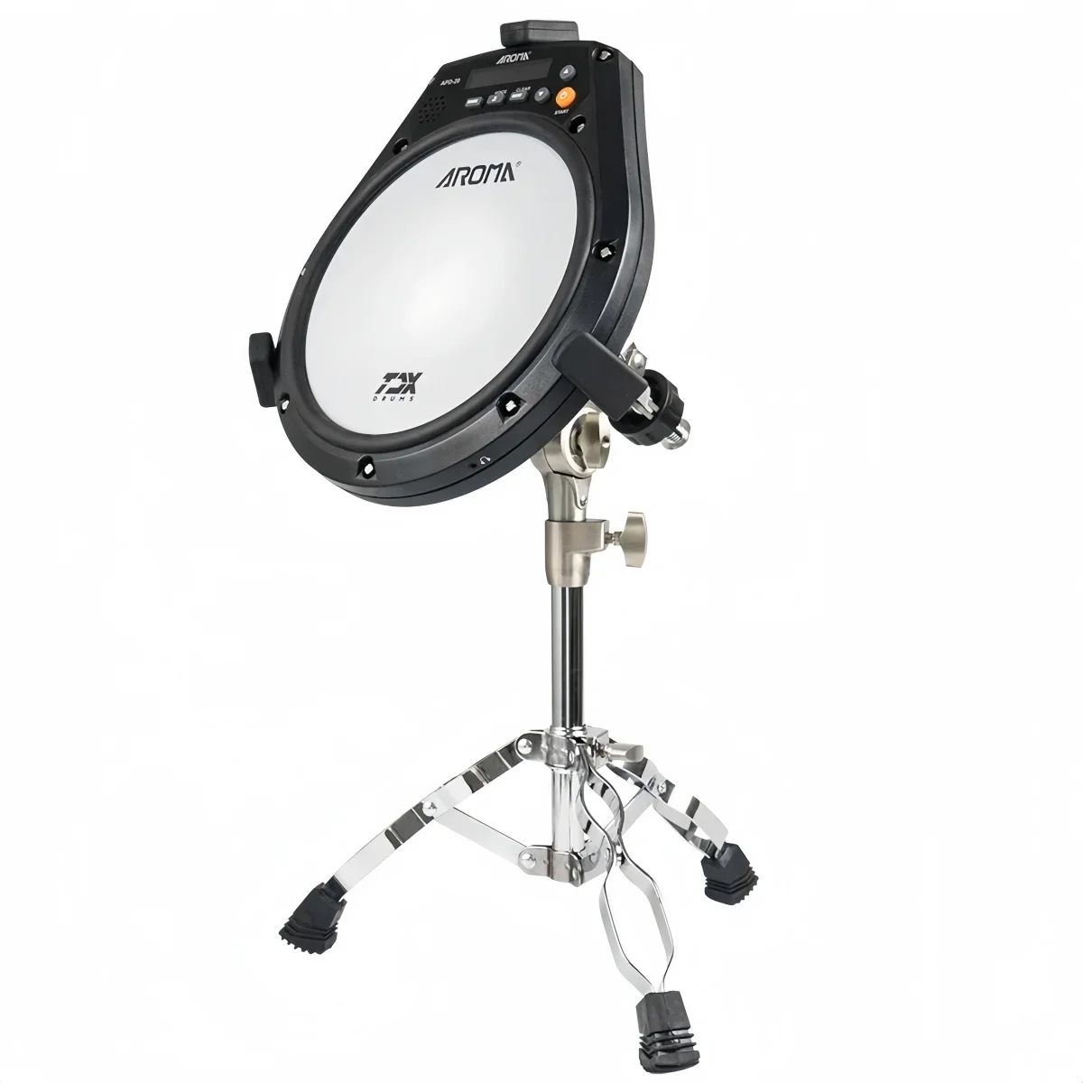Aroma APD-20 Dumb Drum Pad משטח רשת מתכוונן נייד לאימון כלי הקשה חלקי מוזיקה לאולפן תרגול תופים שקט