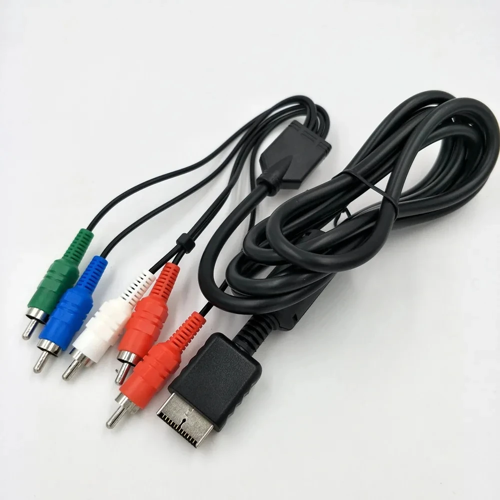프리미엄 고해상도 HDTV 구성 요소 RCA 오디오 비디오 케이블, 플레이스테이션 3, PS3, PS2 게임 콘솔용, 500 개, 6 피트