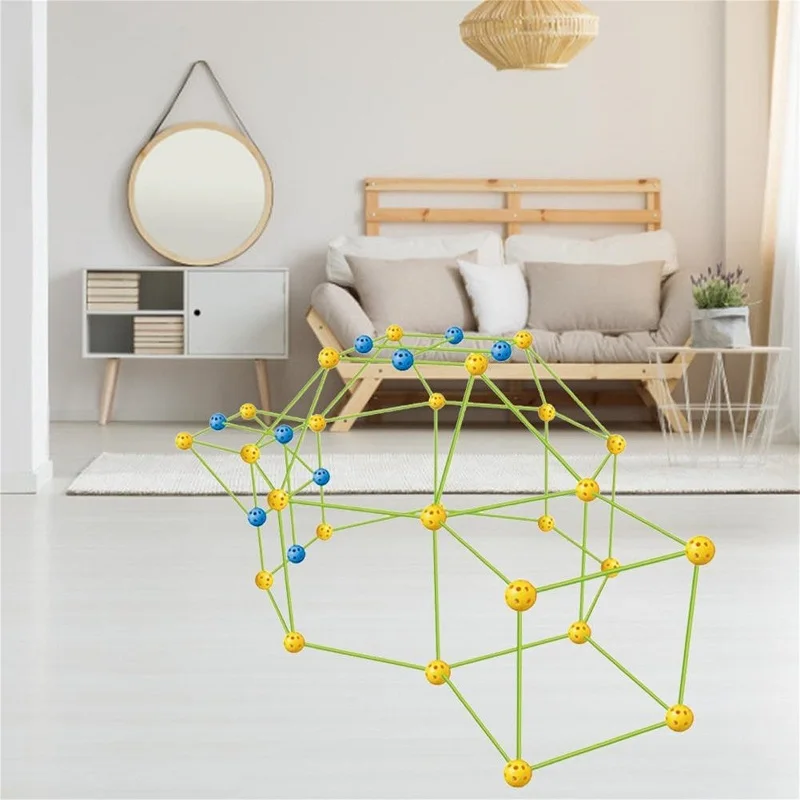 Kids Fort Building Kit Costruzione Di Giocattoli Educativi Tunnel Tenda - 3