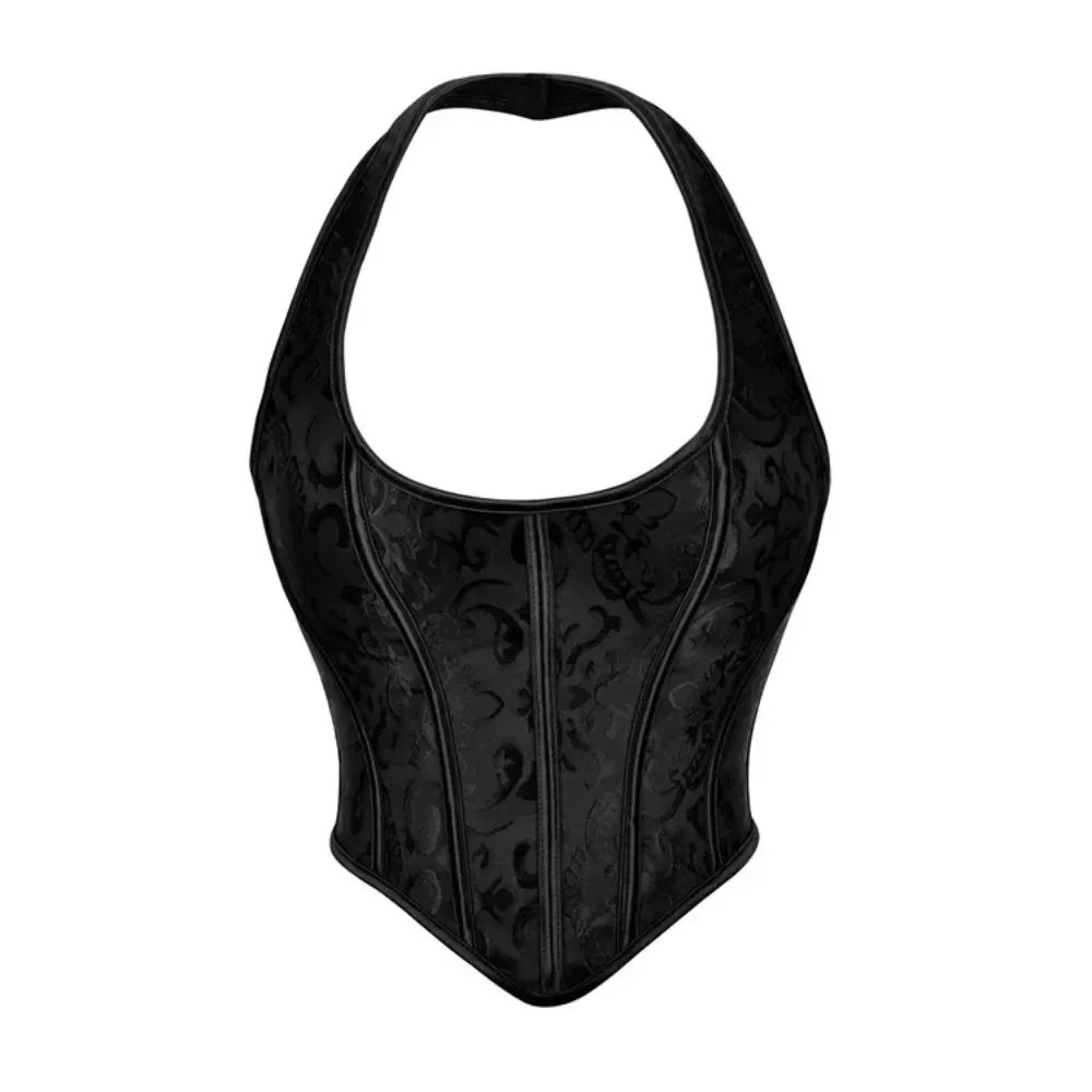 

Vintage Steampunk Overbust Corset for Women Sexy Straps Bustier Top Gothic Clothes Punk Goth Bodice Halloween Costumes