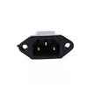 10 Pcs/Set 250V 10A 3-Pin Terminal IEC320 C14 Inlet Power Plug Socket Black N0PF 1