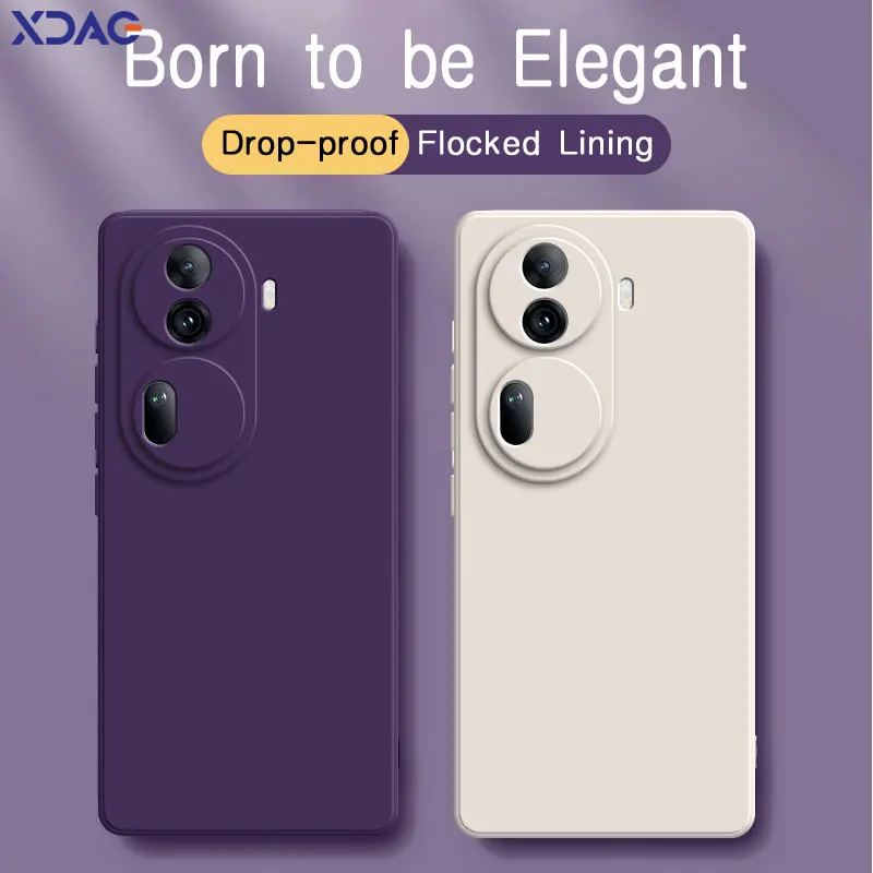 Premium Liquid Silicone Shockproof Phone Case with Internal Flocking