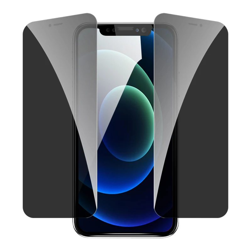 Privacy Tempered Glass For iPhone 13 12 Mini 11 Pro XS Max XR X Anti