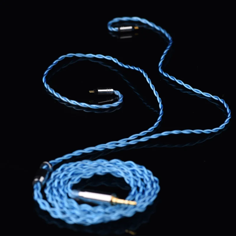 Epz-シングルクリスタル銅イヤホンケーブル、シルバーメッキグラニュー