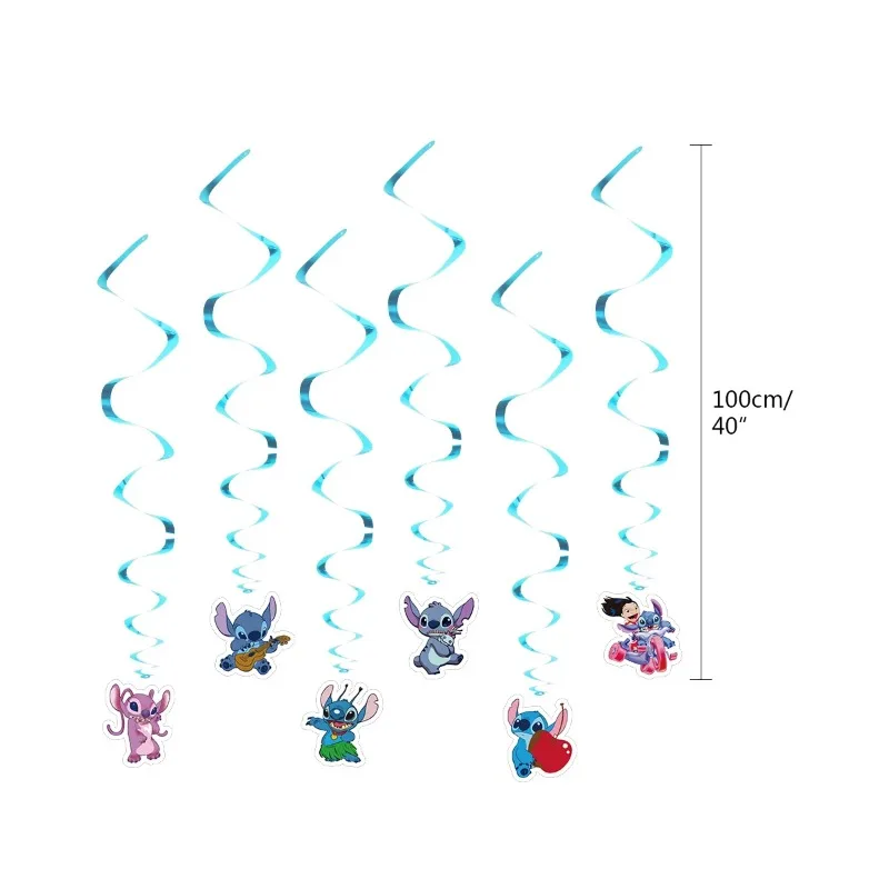 6PCS spiral ornament