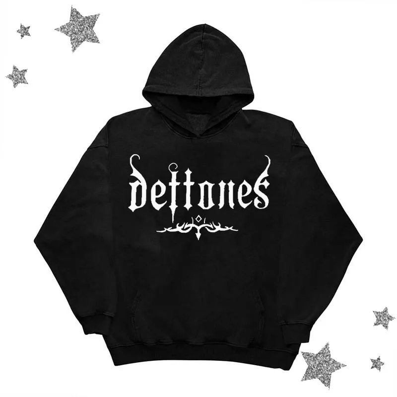 

2023 New Men's Hooded Winter Letter Punk Loose Casual Pullovers Hoodies Hip Hop Hoome Streetwear Oversized Clothes mens Y2k Top