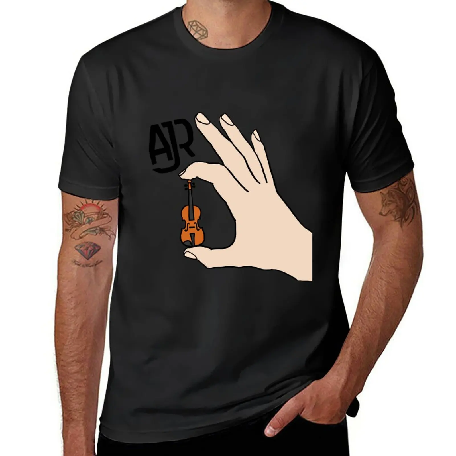 

AJR World's Smallest Violin T-Shirt anime heavyweights quick drying shirts graphic tees mens clothes
