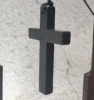 Karelian Heritage Shungite Cross Pendant, Natural Stone Jewelry Accessory for EMF Protection, Real Shungite Black Stone 2