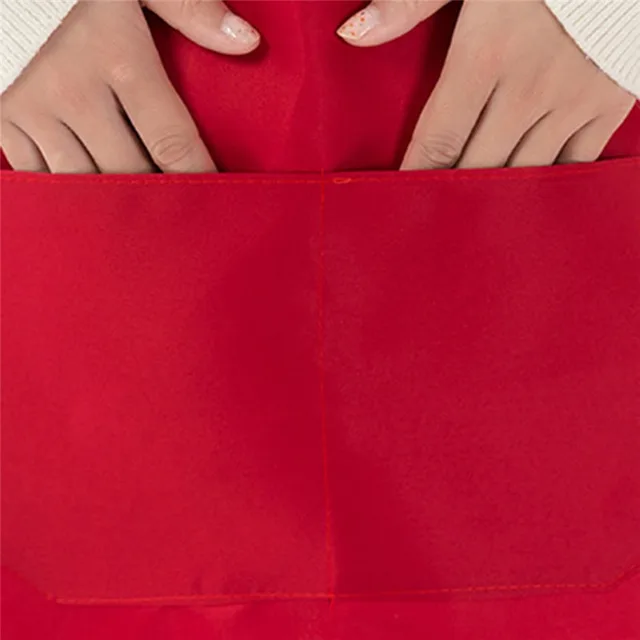 편안하고 기능적이며 다목적으로 사용 가능한 주머니가 있는 솔리드 요리 앞치마