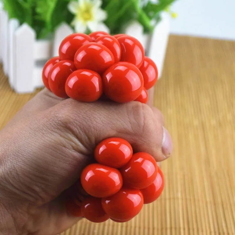 

Anti Stress Grape Balls Venting Balls Squeeze Stresses Reliever Toy Funny Gadgets Gift