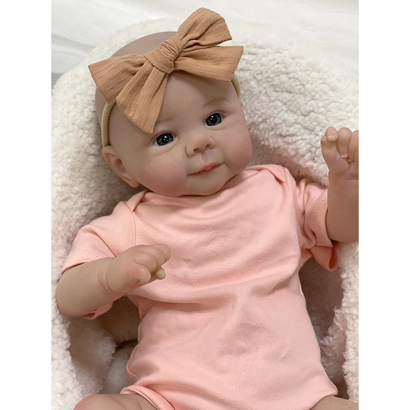 49Cm Baby Girl Julies Reborn Doll Soft Cuddly Body Realistico 3D Skin Paint Con Genesis Paint Venature Visibili Art Doll