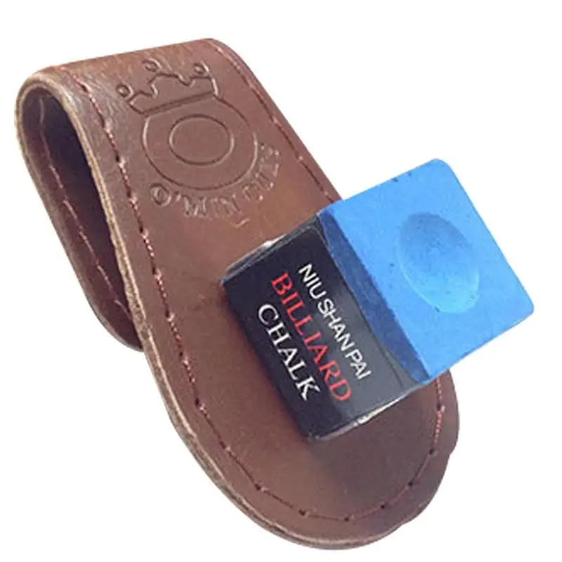 Billiard Chalk Holder Magnetic Chalk Bag Hook Holder Pouch Portable Billiard Cue Holder Bag Pool Cue Supplies