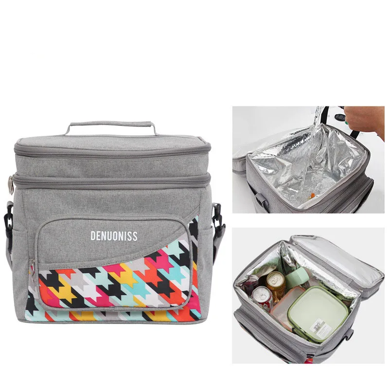 

Waterproof Cooler Bag Aluminum Foil Insulation Bag Refrigerated Leak-proof Ice Bag Multi-functional Lunch Box Large-capacity Mea