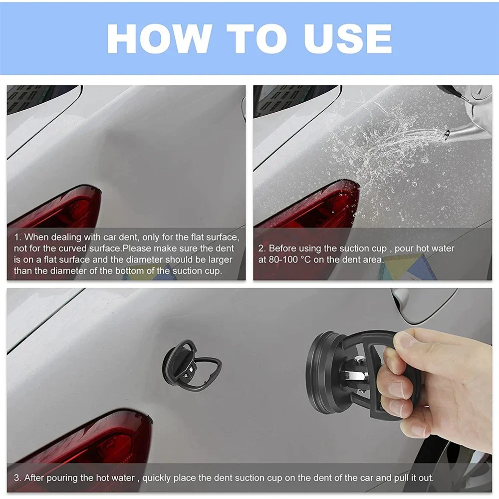 2 in 1 Car Repair Tool Body Repair Puller Big/Small Suction Cup Remove Dents Puller Portable for Dent Glass Suction Removal car dent repair tool
