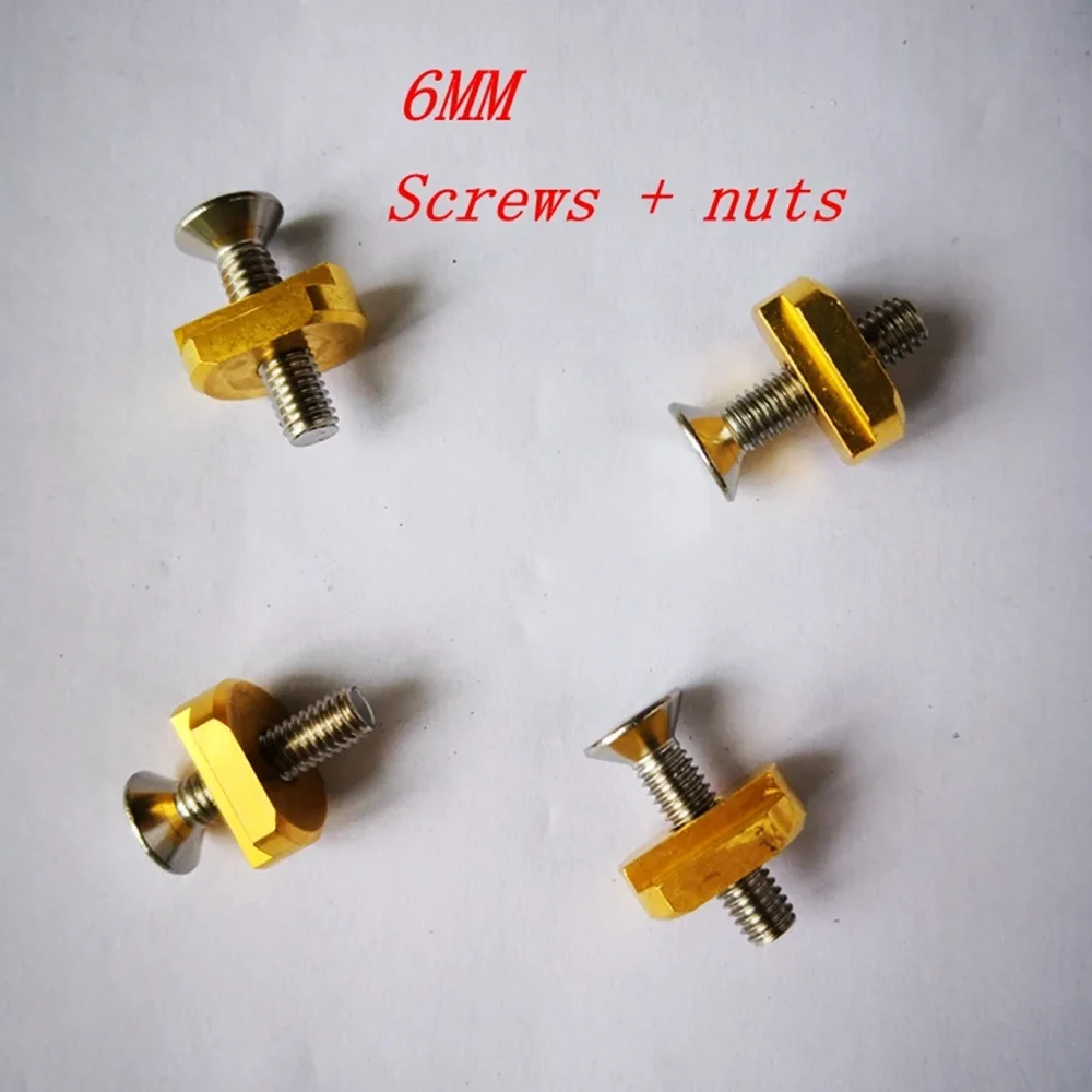 Hydrofoil Mounting T Nuts M8 / M6 Brass for Hydrofoil Tracks Outdoors Surfing Accessories 4Pcs