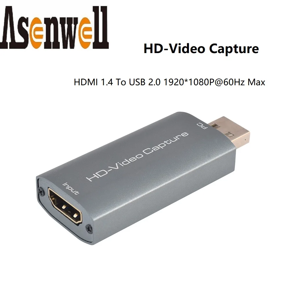 

4K HDMI-compatible To USB2.0 Capturer 4K@30Hz To 1080P 60Hz Capture Card Video Grabber Live Streaming Box Recording for PS4 XBOX